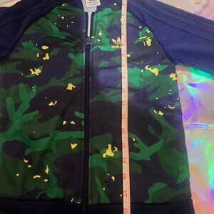 Adidas Original Baby SST 2 Piece Track Suit Camo Print Blue Prime Green Sz Xs